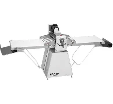 Certifié Laminoir professionnel avec tables relevables en inox - largeur tapis 605 mm