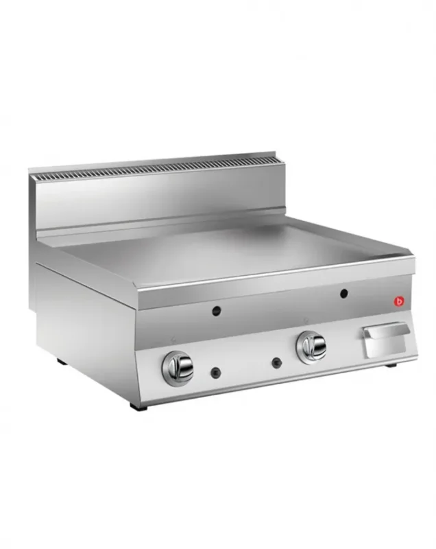 Offre Du Jour Plaque à snacker gaz pro à poser inox avec 1 plaque lisse 796x555 mm