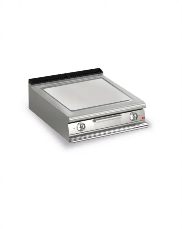 Paiement Sécurisé Plancha électrique à poser avec 1 plaque lisse 505x490 mm - 800x700x250 mm