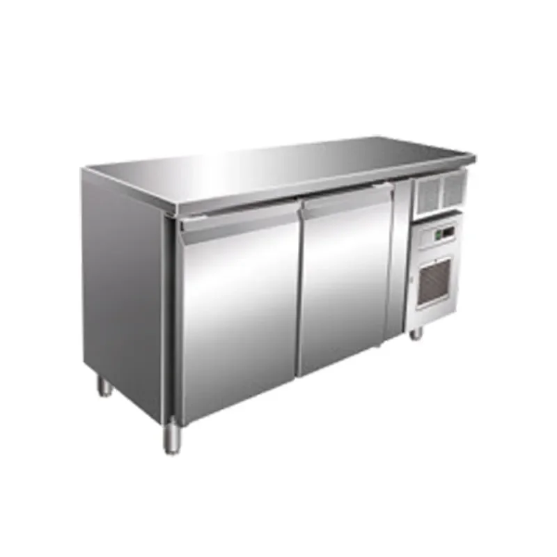 Table réfrigérée -2/+8°c avec groupe logé et 2 portes 313 litres - 1360x700x800 mm Must-Have
