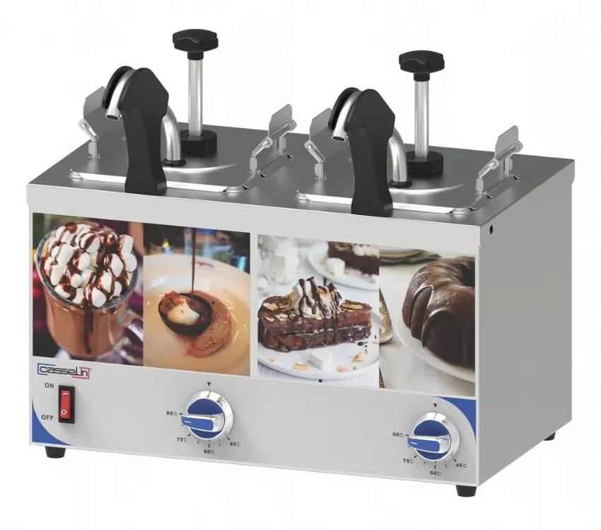 Authentique Distributeur à sauce avec pompe et bec chauffant double