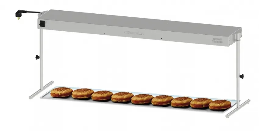 Rampe chauffante infrarouge avec éclairage - puissance 1550 w capacité 4 lampes Meilleure Vente