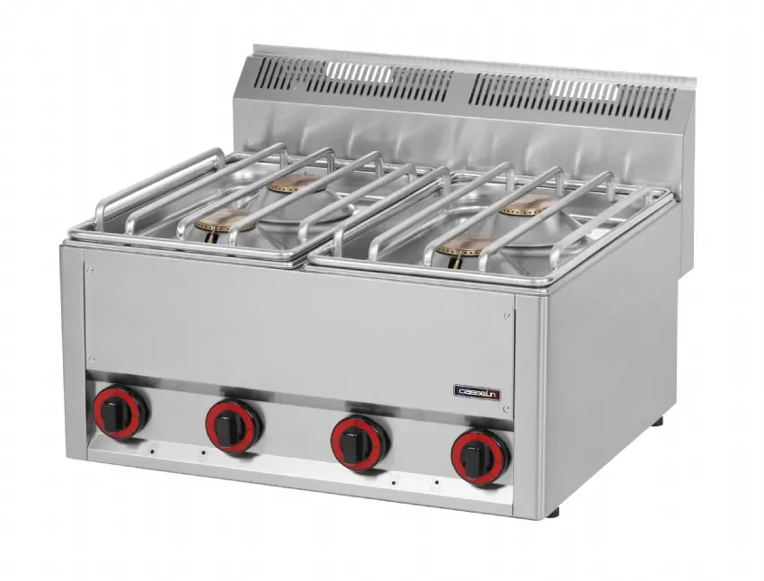 Usine Directe Fourneau gaz à poser 4 feuxinox