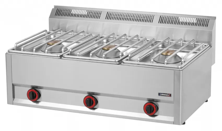 Fourneau gaz à poser 3 feuxinox Nouveauté