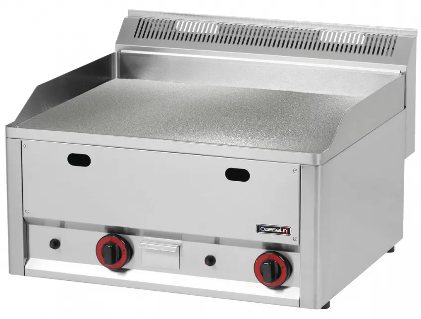 Prix Cassé Plaque à snacker gaz chrome texturée inox aisi 430 - avec surface 650x480 mm puissance 8000 w