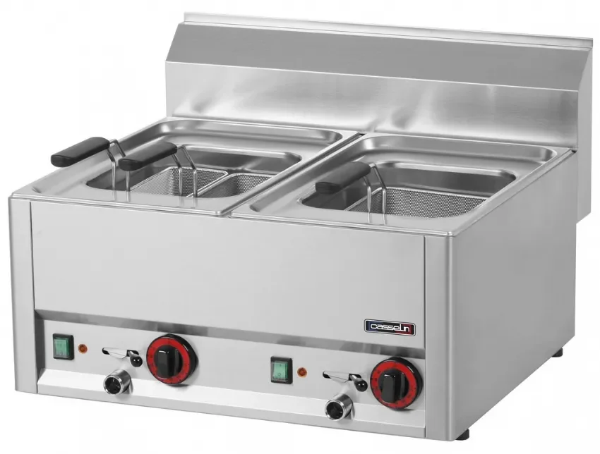 Quantité Limitée Cuiseur à pâtes électrique triphasé avec 2 x 8 l puissance 6000 w sans paniers