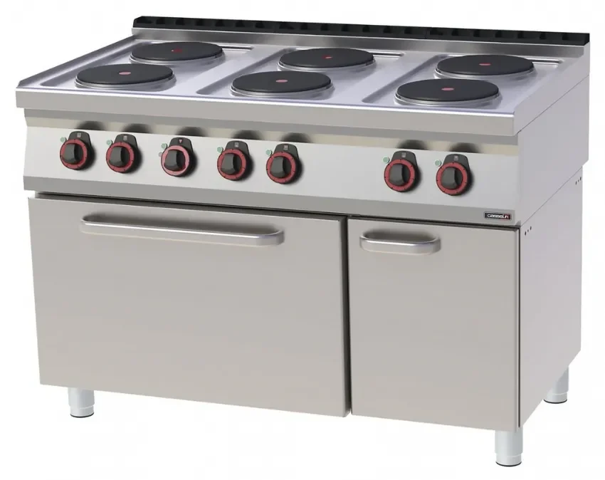 Nouvel Arrivage Fourneau électrique 6 feux avec four électrique ventilé gn 1/1
