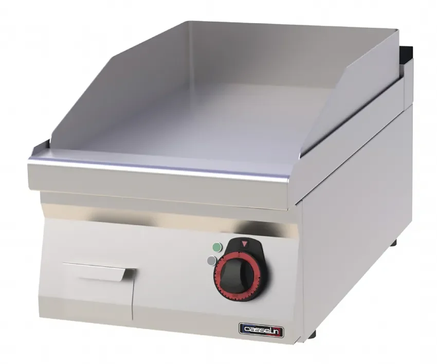 Paiement Sécurisé Plaque à snacker triphasée fonte d'acier plaque lisse - avec surface 400x510 mm