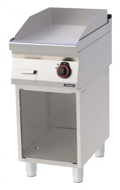 Plaque à snacker fonte lisse - avec surface 400x510 mm et puissance 4,5 kw Meilleur Prix