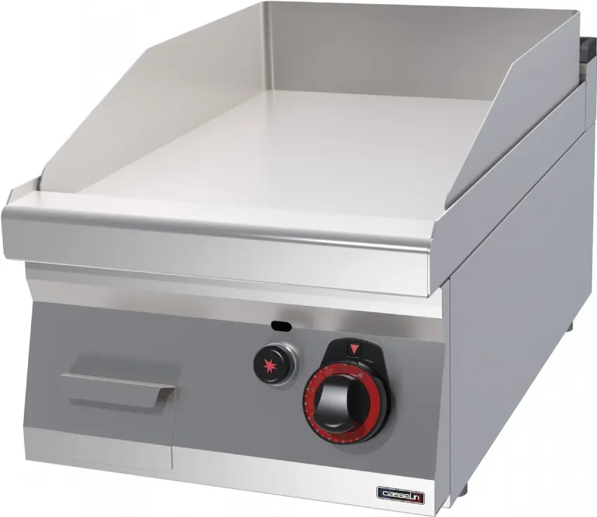 Retour Gratuit Plaque à snacker gaz fonte lisse avec surface de cuisson 400x510 mm puissance 7 kw