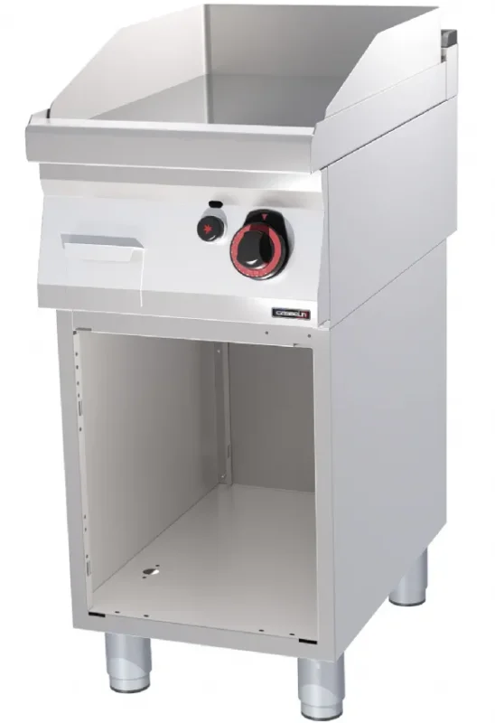 Expédition Rapide Plaque à snacker chrome lisse gaz - avec surface 400x510 mm - puissance 7 kw