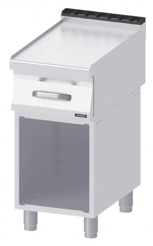 Plan de travail neutre inox avec 1 tiroir et soubassement avec dosseret Super Prix