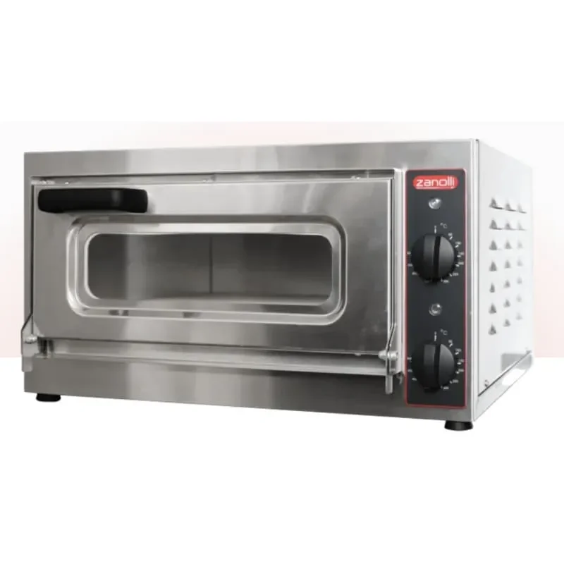 Four électrique statique multifonction à sole fixe pour pizzas - 560x460x290 mm Pas Cher