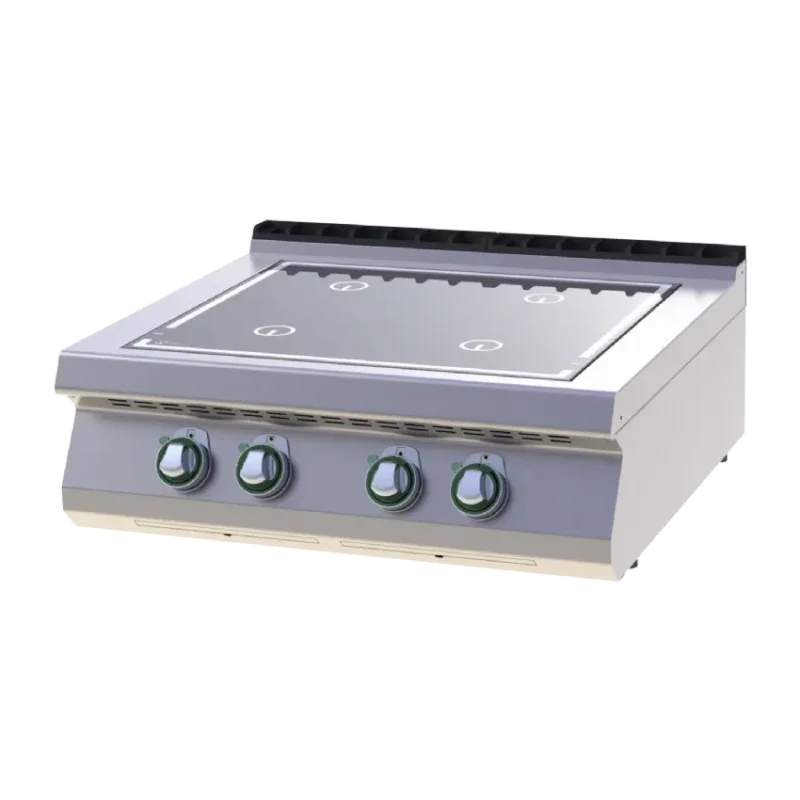 Livraison Express Cuisinière de restauration pro à poser 4 feux à induction 3,5 kw chacun