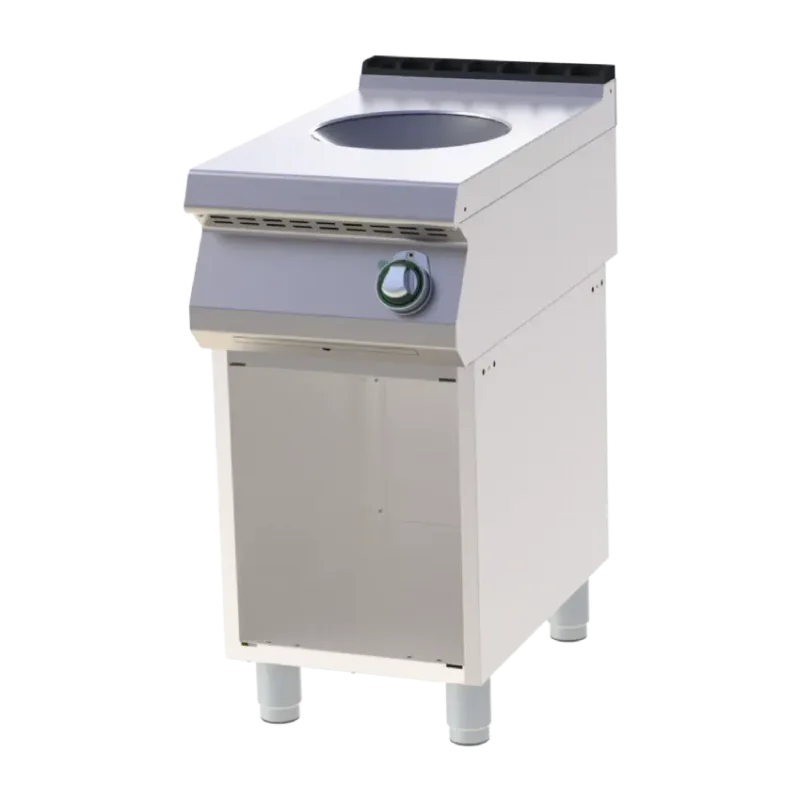 Cuisinière de restauration pro 1 feux wok sur armoire Meilleure Vente