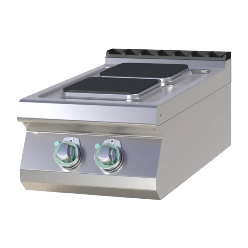 Marque Cuisinière de restauration électrique pro à poser 2 feux carrés 2,6kw chacun