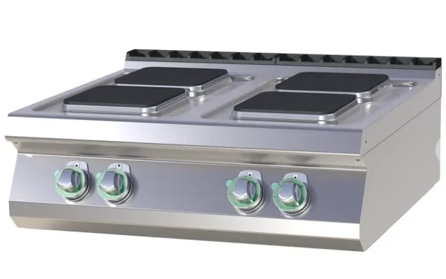 Acheter Direct Cuisinière de restauration électrique pro à poser 4 feux carrés 2,6kw chacun