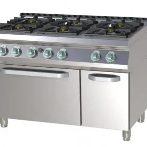 Achat Immédiat Fourneau pro à gaz 6 feux sur four à gaz 52,2kw