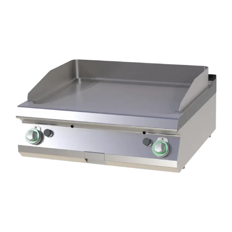 Prix Cassé Plaque de cuisson professionnelle à gaz à poser plaque lisse chromée 56x77 cm