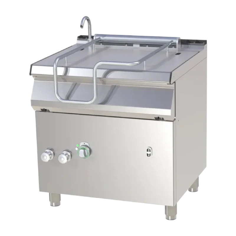 Sauteuse basculante professionnelle électrique cuve inox 50l sur coffre pieds réglables Livraison Gratuite