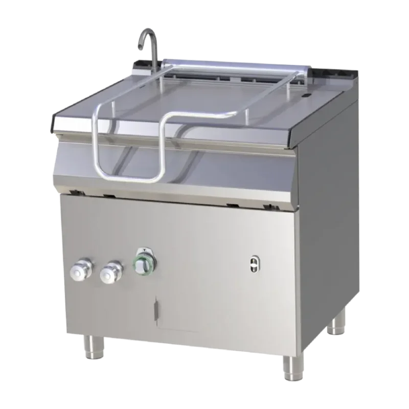 Must-Have Sauteuse basculante motorisée professionnelle à gaz cuve en inox 50l allumage piezo