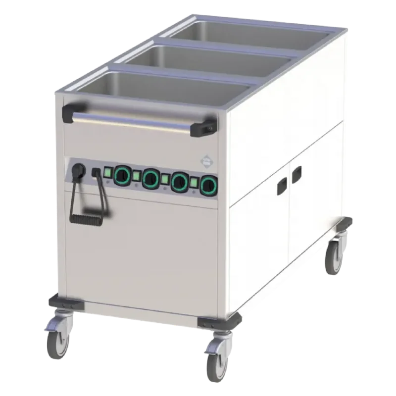Offre Limitée Bain marie mobile électrique gn 3-1/1 recouvert chauffé commande sur le côté court