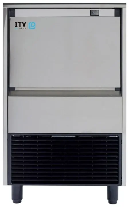 Produit De Marque Machine à glaçons professionnelles 80 kg/24h avec réserve - 715x595x939 mm