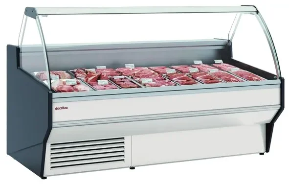 Vitrine avec vitre relevable froid ventilé vitre bombée m1 (-1/+5°c) - 1025x1100x1266 mm Acheter En Ligne
