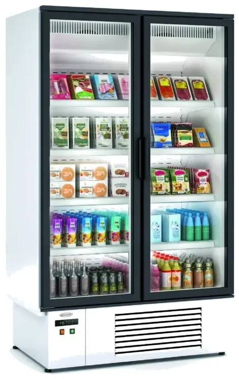 Bon Plan Vitrine verticale boucherie 2 portes côtés pleins 3m1 (-1/+5 °c) - 1268x771x2160 mm