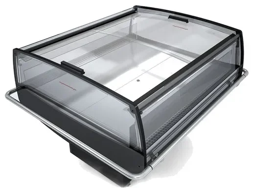 Ilot libre-service boucherie 3m1 avec portes coulissantes - 1250x1203x971 mm Meilleur Choix