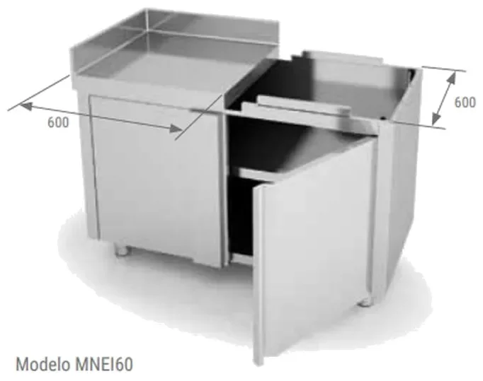 Meubles neutres d'angles à droite - 1200x600x850 mm Nouvel Arrivage