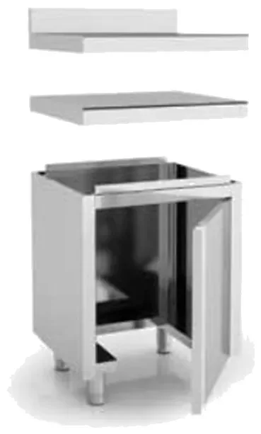 Meuble neutre pour déchets sans étagère sans dosseret - 600x700x850 mm Dernier Modèle