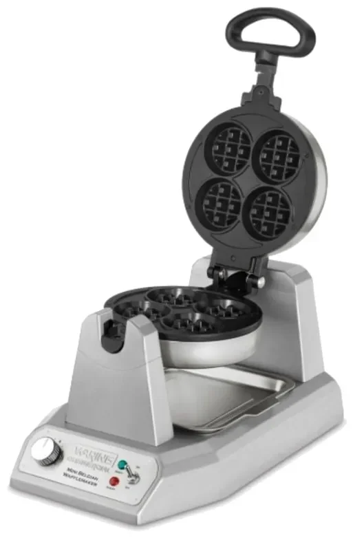 Petit Prix Gaufrier professionnel à mini gaufres belges de 1200w 100 gaufres/h - 267x432x216 mm
