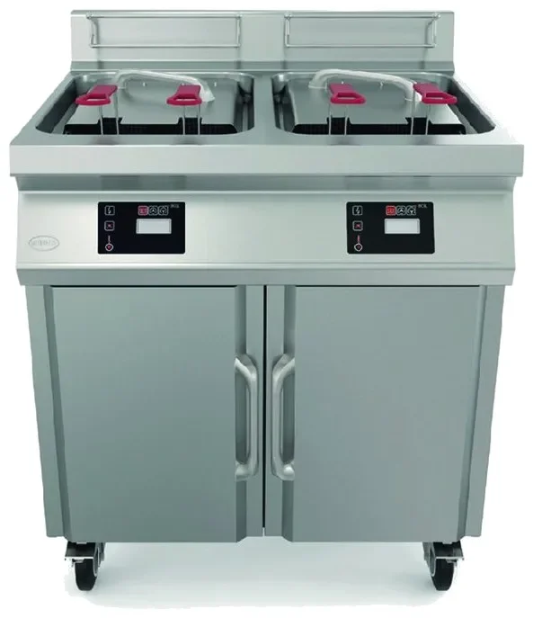 Friteuse électrique haut rendement sur coffre électronique 14+14 l- 800x700x1015 mm Commander Vite