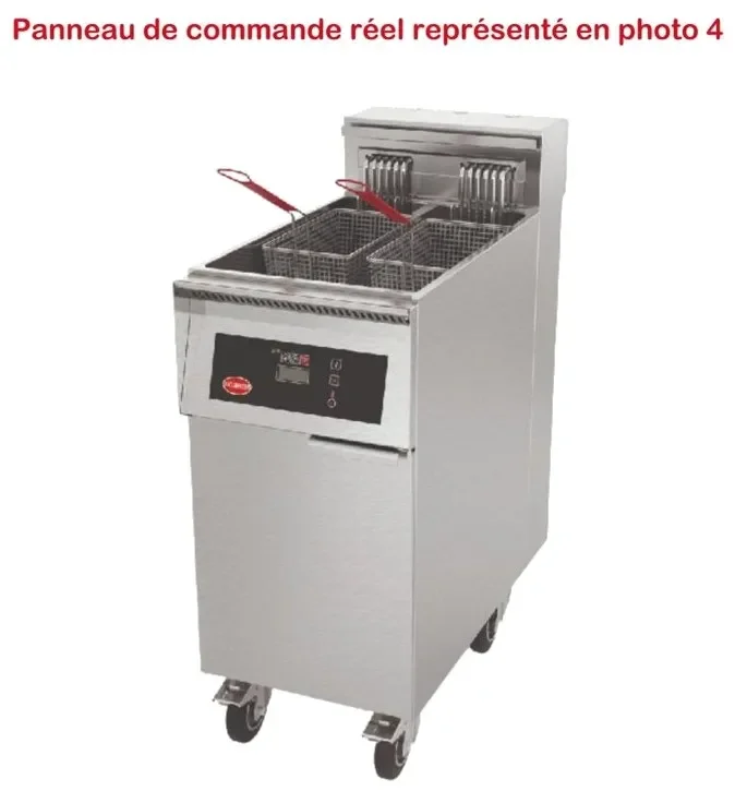 Friteuse électrique haut rendement sur coffre électronique avec programmes et pompe automatique 22 l Prix Choc