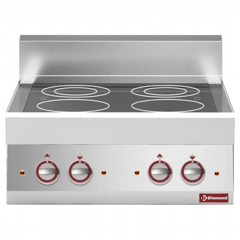 Promotion Saisonnière Cuisinière électrique vitrocéramique 4 foyers