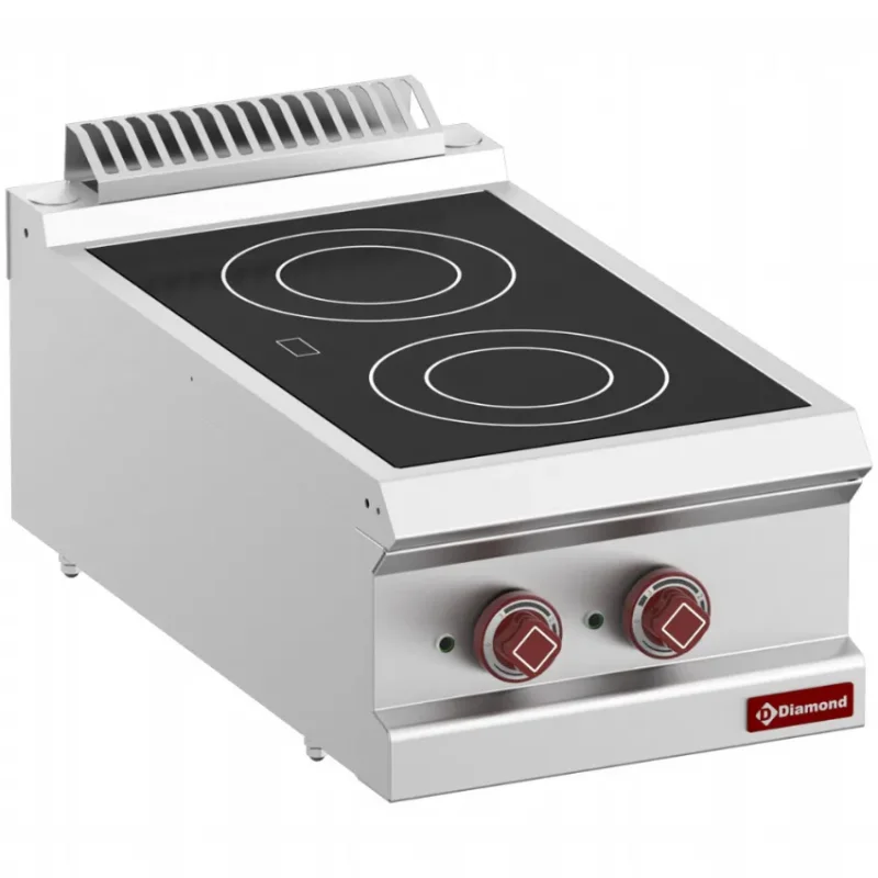 Cuisinière électrique vitrocéramique - 2 zones Remise
