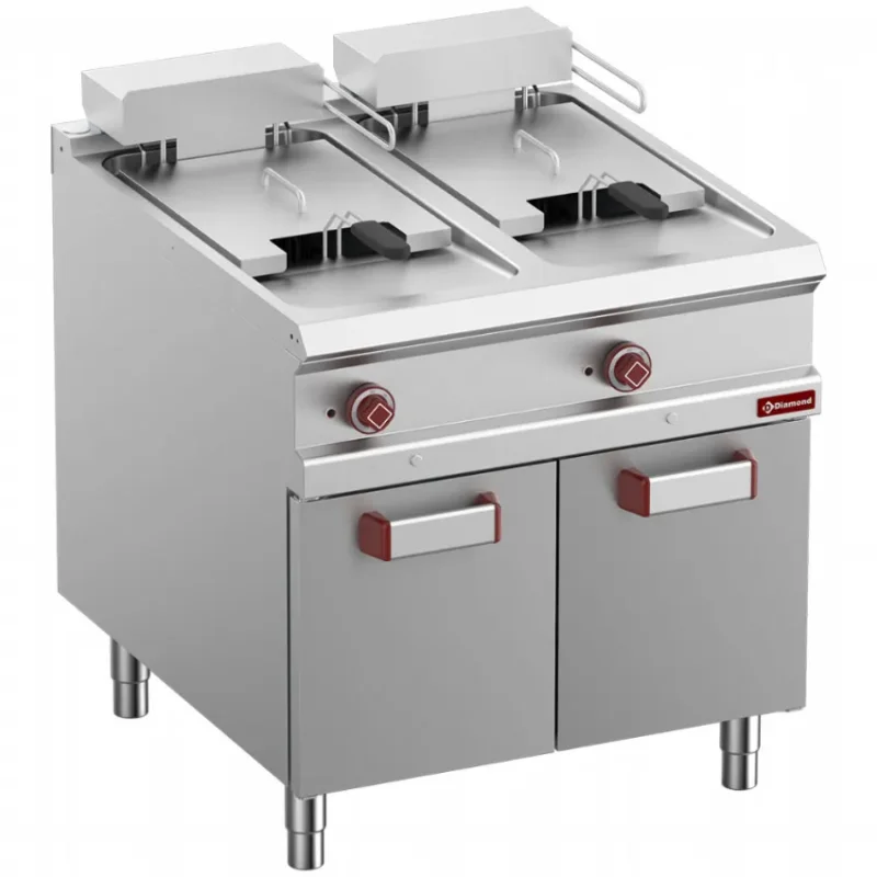 Friteuse électrique 2 cuves sur coffre - 18l Promotion Saisonnière