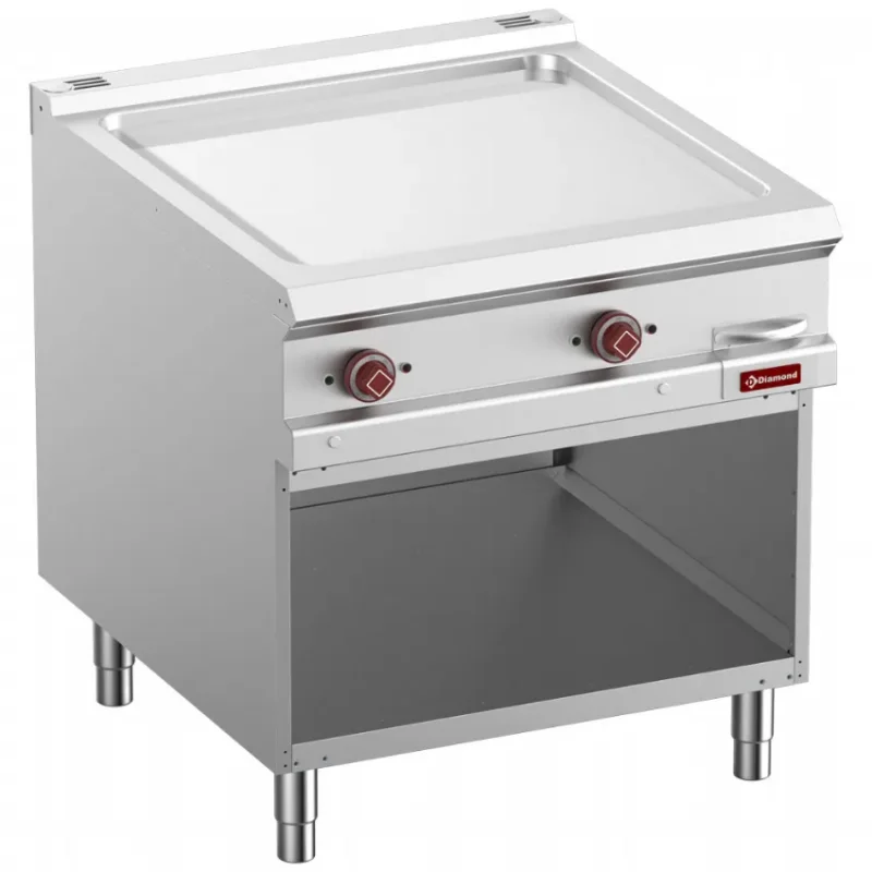 Plaque de cuisson lisse électrique chromée - module 1/1 armoire ouverte Petit Prix