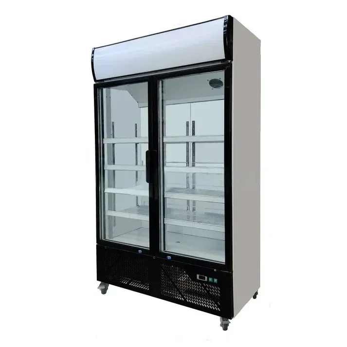 Achetez Aujourd’hui Armoire à boisson blanche avec 2 portes vitrées 600 litres - 1080×595×2010 mm