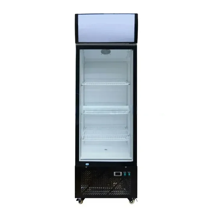 Offre Spéciale Armoire à boisson professionnelle blanche avec 1 porte vitrée 318 litres - 620x595x2005 mm