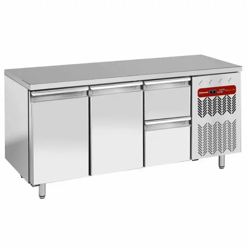 Solde Table frigorifique composée de 1 porte et 2 tiroirs