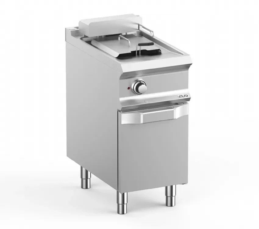 Offre Du Jour Friteuse professionnelle électrique sur coffre avec 1 panier et 1 cuve - 400x730x850 mm