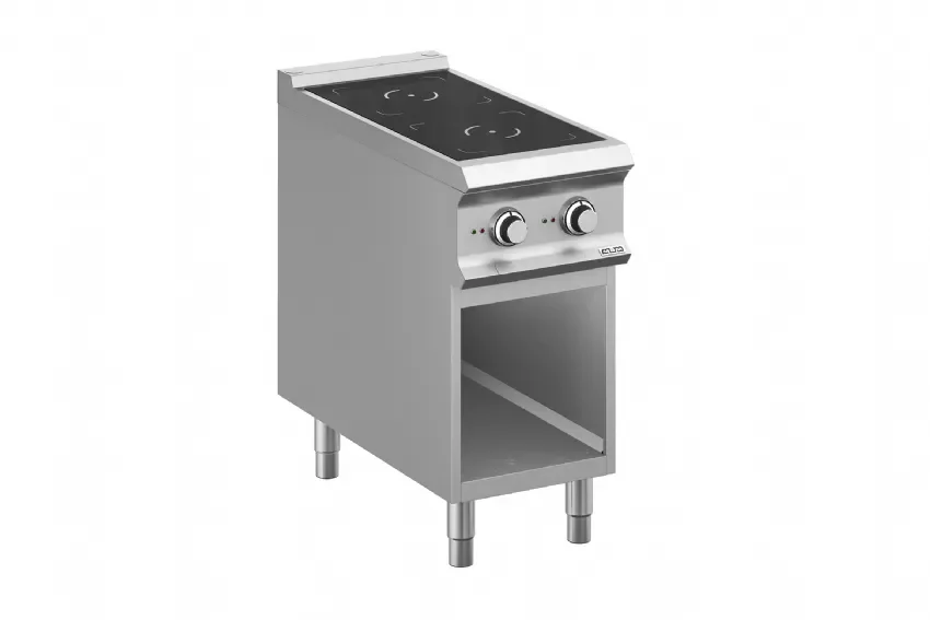 Seulement Aujourd’hui Cuisinière électrique avec 2 inducteurs top sur baie libre - 400x900x850 mm