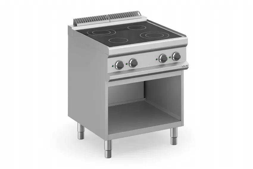 Offre Du Jour Vitroceramique cuisiniere pro avec 4 plaques sur baie libre - 700x714x850 mm