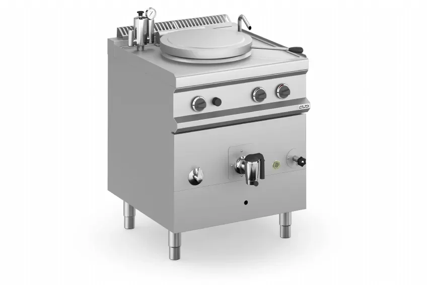 Vente Directe Marmite de restauration à gaz avec chauffage indirect 50 litres - 700x714x850 mm
