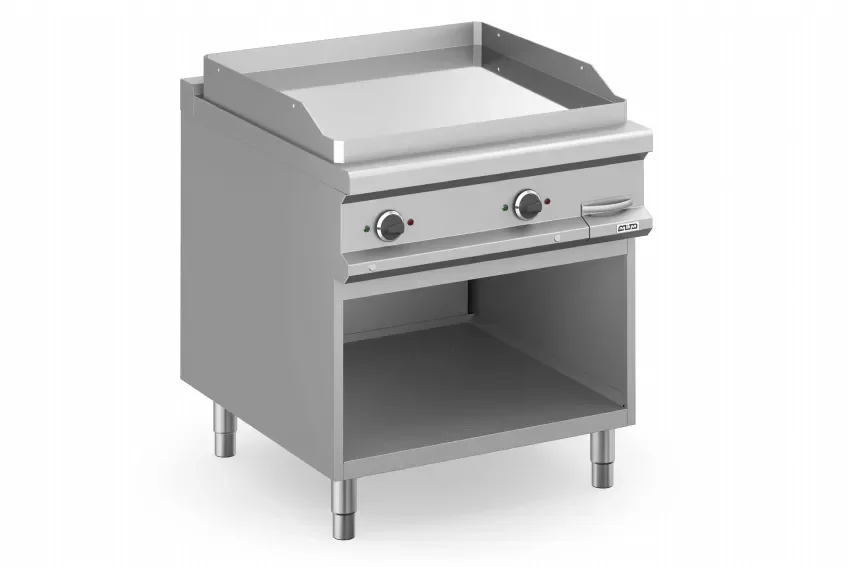 Grillade fry-top électrique avec plaque lisse chromée - 800x900x850 mm Réduction