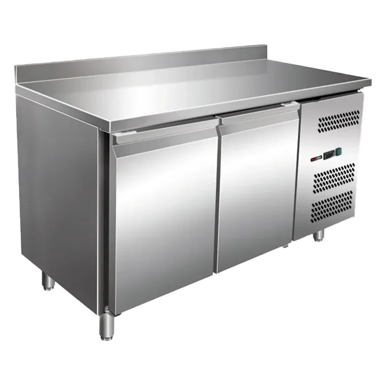Promotion Table réfrigérée professionnelle positive gn 2 portes avec dosseret