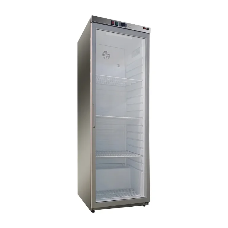 Armoire réfrigerée professionnelle froid positif 570 l porte verre inox Livraison Gratuite