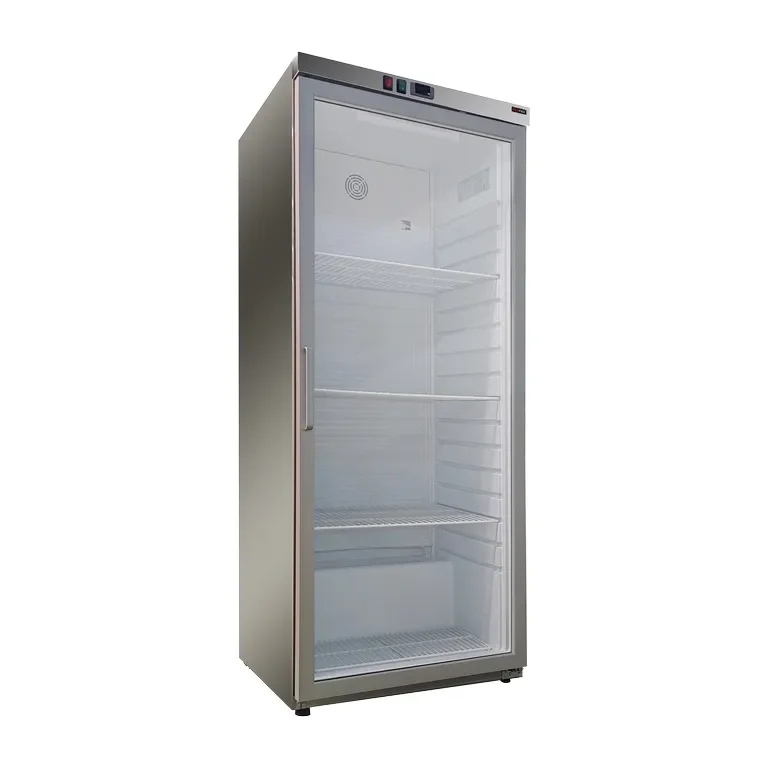 Meilleure Vente Armoire réfrigerée professionnelle froid positif 350 l porte verre inox